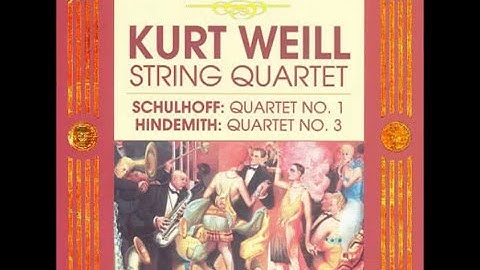 Kurt Weill - string quartet no.1 (FULL length)