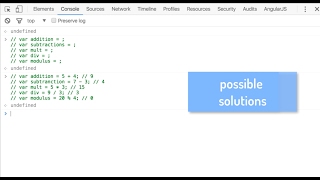 JavaScript - Operators Lab