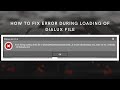 How to fix error during loading of dialux file