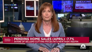 April's pending home sales fall 7.7% monthly as higher rates dampen demand
