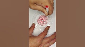 Satisfying Spirograph Pattern! #Shorts #spiralgraph #asmr  #art #drawing #spirograph