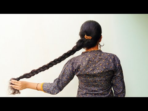 clipped-braided-hair-style-with-center-partion|clipped-hair-style-#longhair-#hair-#beautywithmaadhu