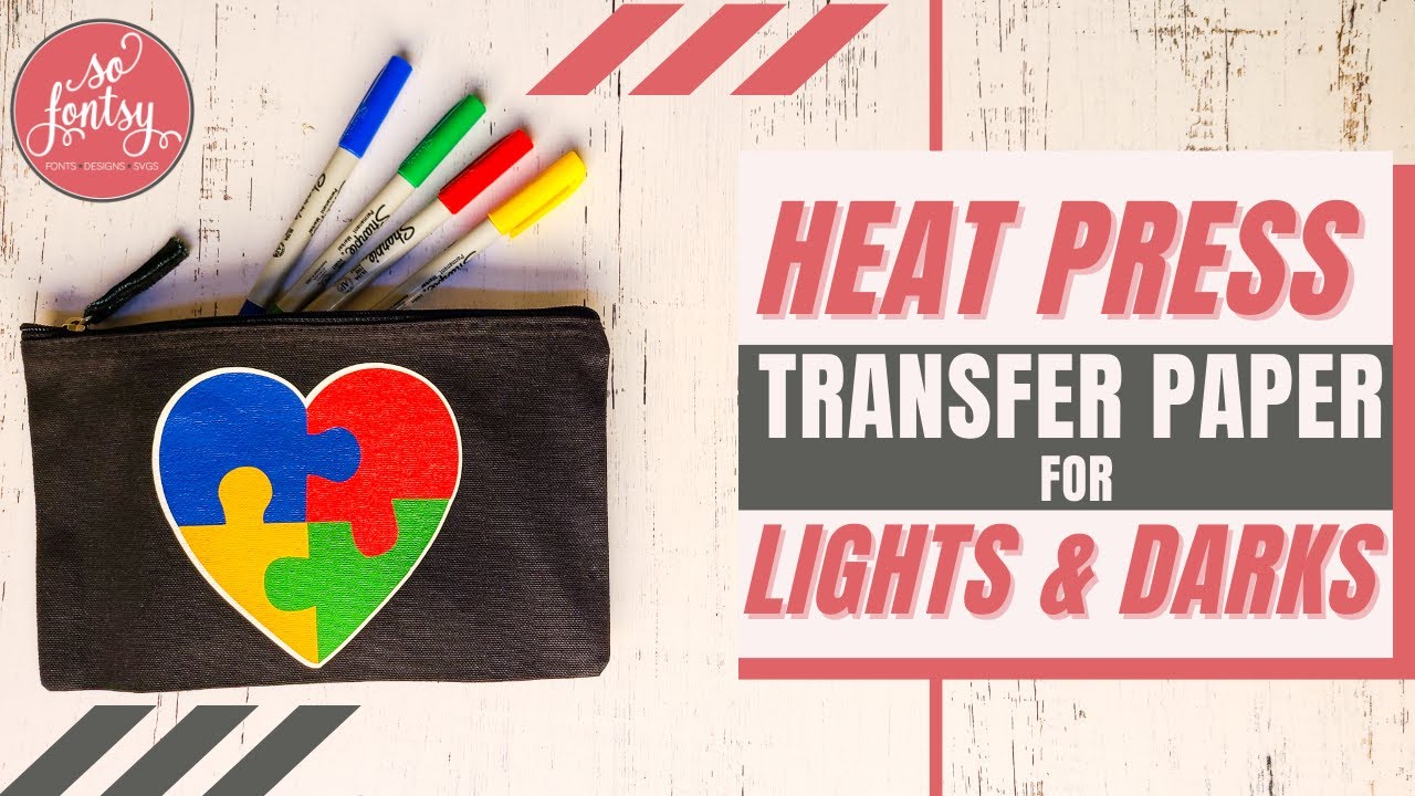 How to Use Heat Press Transfer Paper with Dark and Light Materials