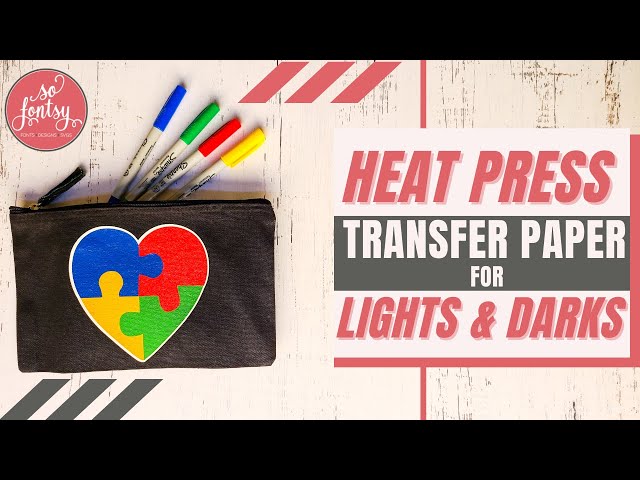 How to Use Heat Press Transfer Paper with Dark and Light Materials 