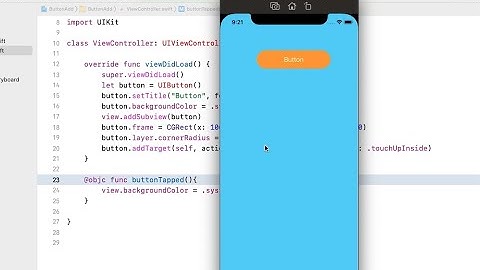 How to create a button programmatically in Swift - Add action to button programmatically