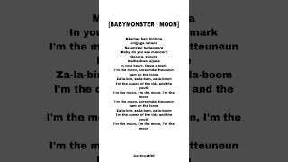 babymonster - moon (lyrics)
