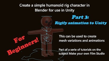 Create a simple humanoid rig character in Blender for use in Unity - Part 3: Rigify animation
