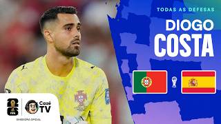 FEZ A PARTE DELE! TODAS AS DEFESAS DE DIOGO COSTA EM PORTUGAL X ESPANHA | COPA DO MUNDO