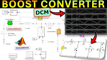 ⚡ DC-DC Boost Converter - Discontinue geleidingsmodus 🔋 Vermogenselektronica ⭐ Berekening & MATLAB