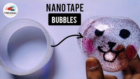 How to make nano tape bubbles! This method works every time. #satisfying #viral #diy