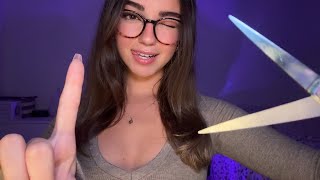 ASMR | girl who’s OBSESSED with you gives you a haircut ✂️ 