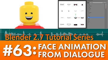 Blender 2.7 Tutorial #63 : Face Animation to Dialogue #b3d