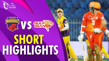 Short Highlights | Sharjah Warriorz vs Gulf Giants | Match 16 | DP World ILT20 | M3Y1K