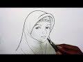 Cara Menggambar Jilbab