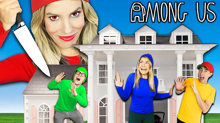 AMONG US in Real Life But In Tiny DOLLHOUSE! Rebec...