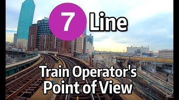 ⁴ᴷ⁶⁰ NYC Subway Front Window View - The Queens-Bound 7 Local Line