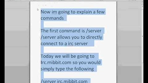 irc basic tutorial