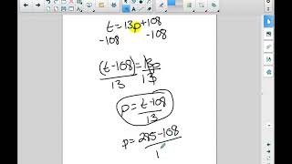 Alg 1 - Activity 2-5 Literal Equations