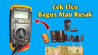 Cara cek elco bagus atau rusak dengan multitester digital @AdeRuswandi 
