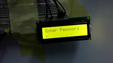 Electronic Door Lock using AVR microcontroller+LCD+Servo+keypad