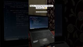 Day 6 :- of my 50-day Java programming challenge! 🚀  #JavaProgrammingChallenge #java #youtubeshorts
