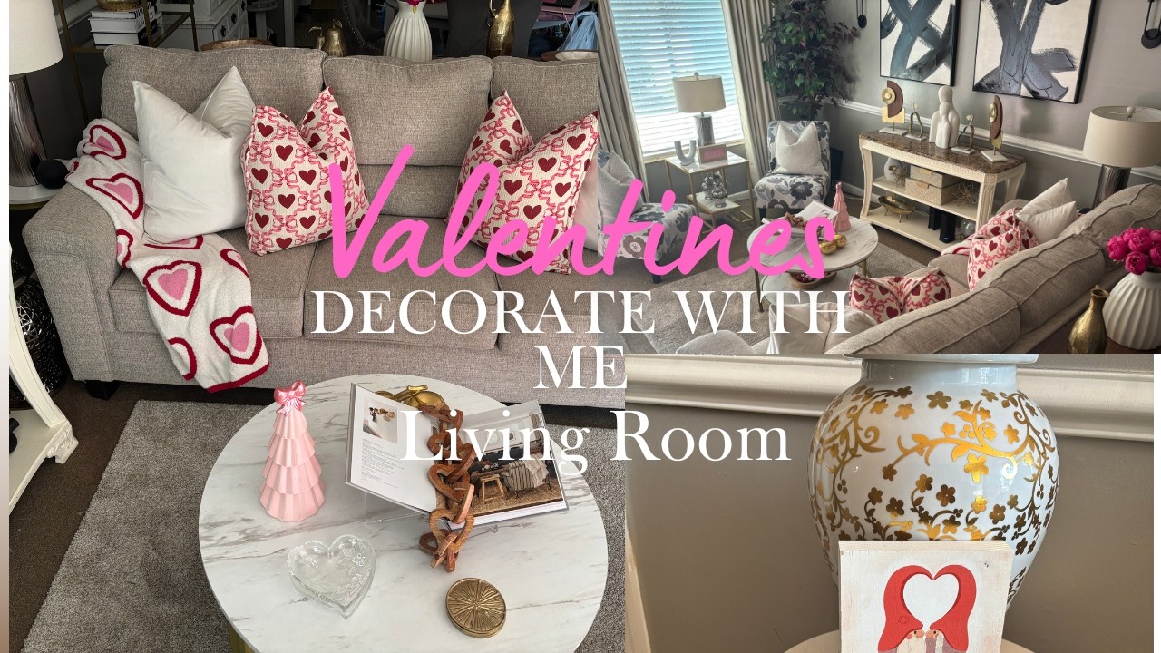 Decorate With Me | Valentine’s Day Living Room Refresh