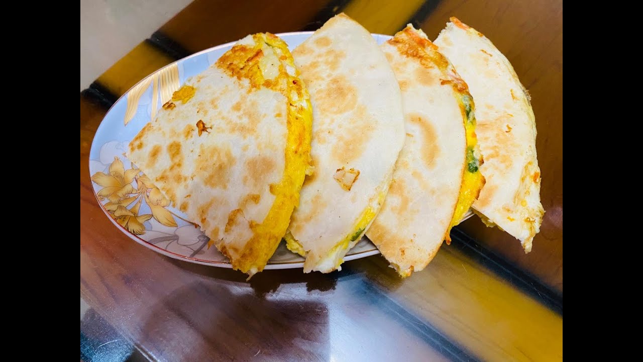 Egg stuffed tortilla quick breakfast How to easy and quick breakfast YouTube