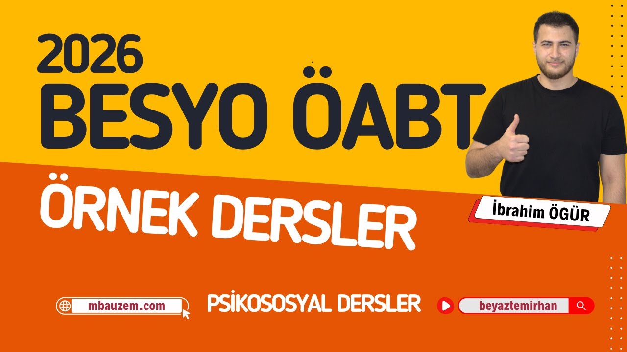 PSİKOMOTOR GELİŞİM - İBRAHİM ÖGÜR (MBA BEDEN EĞİTİMİ ÖABT ÖRNEK        DERSLER