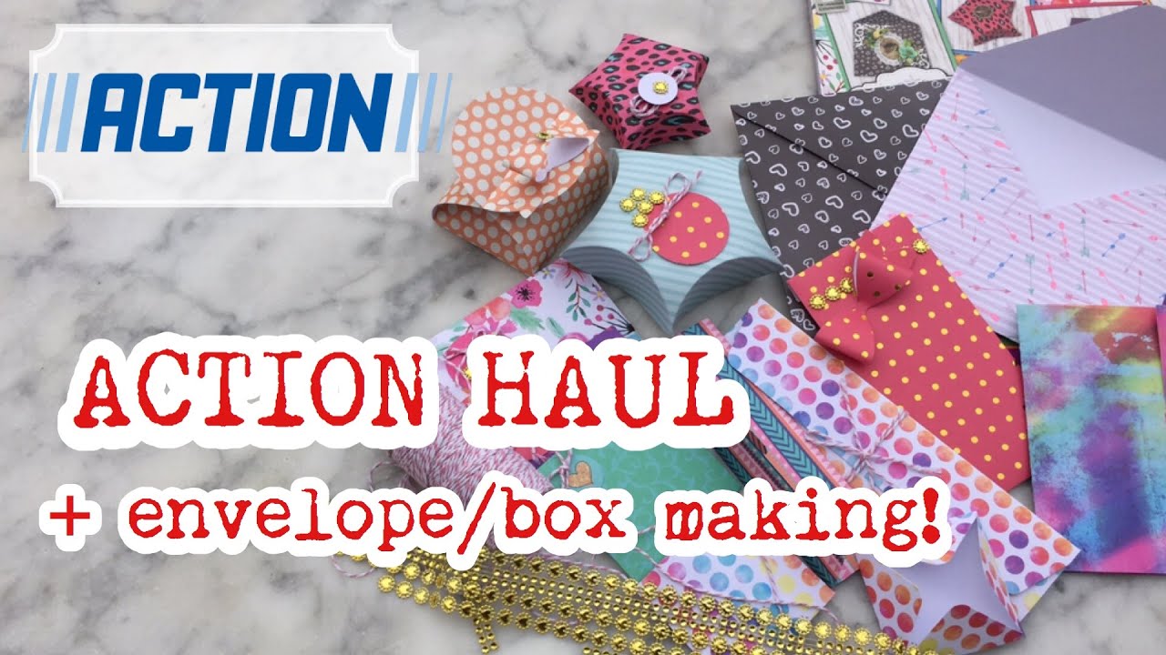 ENVELOPE/BOX MAKING | ACTION FRANCE! ACTION HAUL! Craft Sensation - YouTube