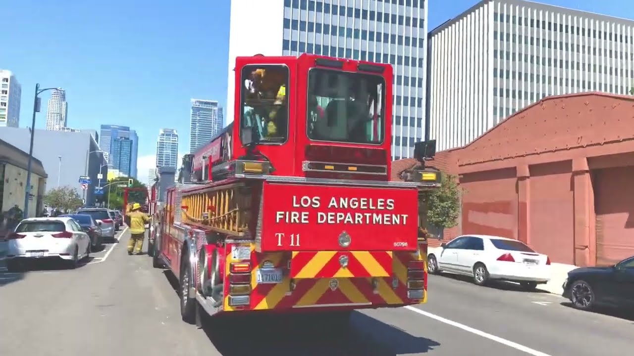 LAFD High Rise Fire Response