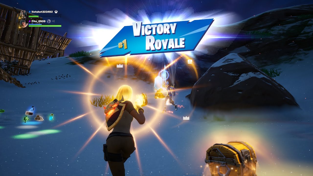 Getting My First Fortnite Win Of The New Season - YouTube