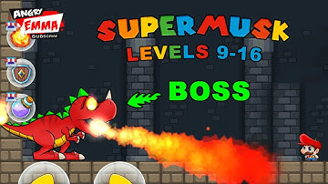 Super Musk World - Levels 9-16 + BOSS (Android Gameplay)