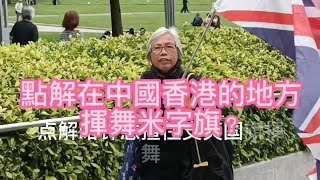 直擊死性不改王婆婆！點解在中國香港的地方揮舞米字旗？