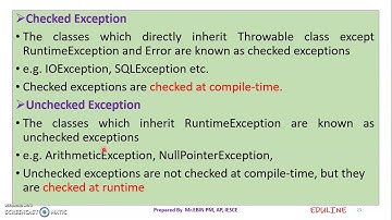 JAVA - MODULE 3 - TOPIC 4 - EXCEPTION HANDLING