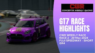 Highlights from CWR GT7 Weekly Race - Fuji Speedway - Short Course (GR4) - (29 May 2024)