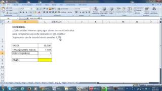Tutorial de Uso de Formulas Financieras del Excel (Parte 2)
