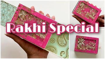 Slider Gift Box with Shaker elements _ Rakhi Gift Box _ Payal bhalani