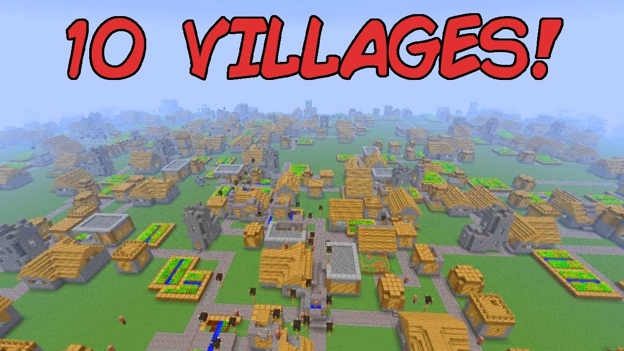 Amazing New Minecraft Seed 10 Villages Minecraft Seed Ps3 4 Xbox 360 One Youtube