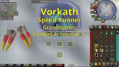 OSRS - Vorkath Speed Runner - Grandmaster Combat Achievement - Burning Claws Melee Guide