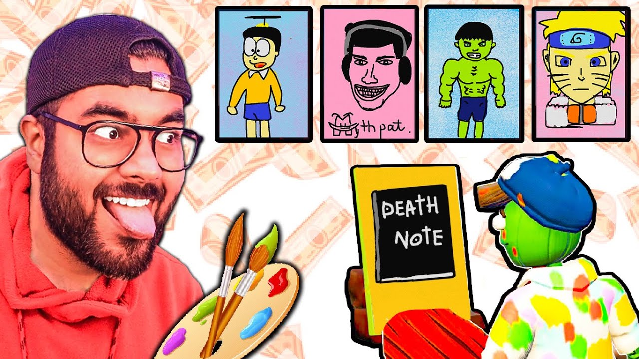 ✏️ DRAW = TRILLIONAIRE 🤑 | Painting Simulator | Hitesh KS