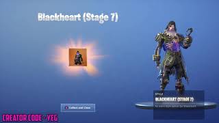 new unlocking blackheart stage 7 on fortnite battle royale season 8 - how to get to spawn island in fortnite season 8