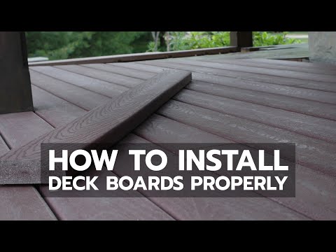 How to Install Deck Boards Properly - YouTube