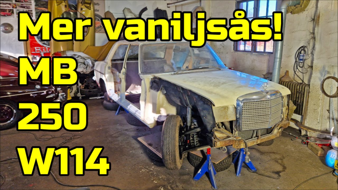 Vanliljsåsen del 12, bromsar, bromsrör etc. Går det bra? Mercedes 250 /8 W114 Compakt renovering