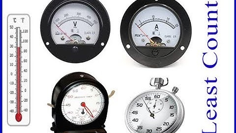 Least Count - 2 : (Thermometer, Voltmeter, Ammeter, Stop clock & Stop Watch)