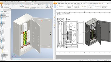 Autodesk Inventor 2021 Tutorial E11 - Electrical cabinet #1