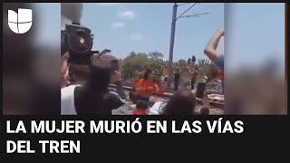 Mujer es atropellada por un tren cuando se tomaba una selfie: un error de cálculo le costó la vida