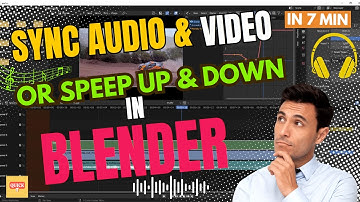 How to speed up and speed down Video in Blender? | Sync audio and video in BLENDER?