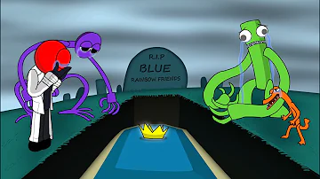Rainbow Friends Blue's Funeral (Sad Story) | FNF Goodbye World |  FNF Animation