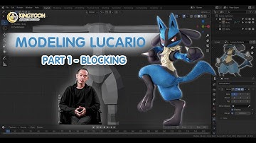 Blender Tutorial -  Hướng dẫn model nhân vật Lucario - bài 1 Blocking