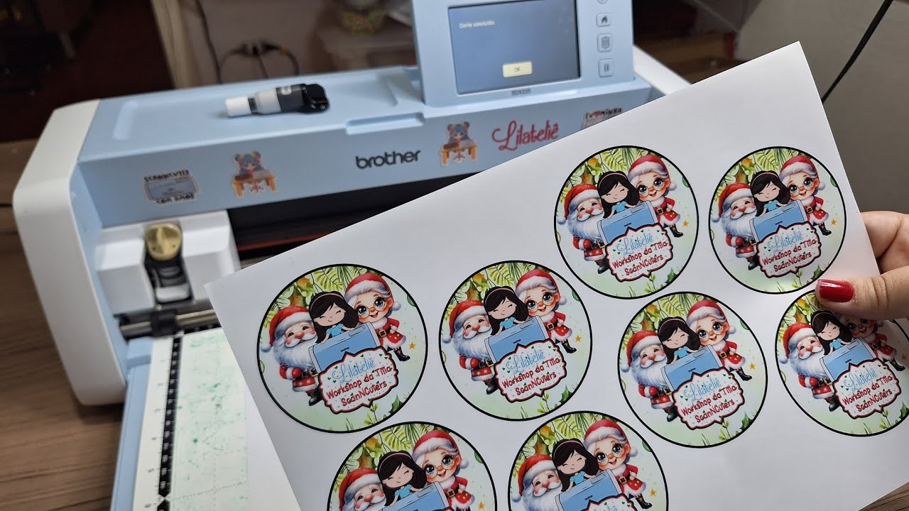 Corte na ScanNCut - cortando com o scanner quando usar borda preta #lilatelie